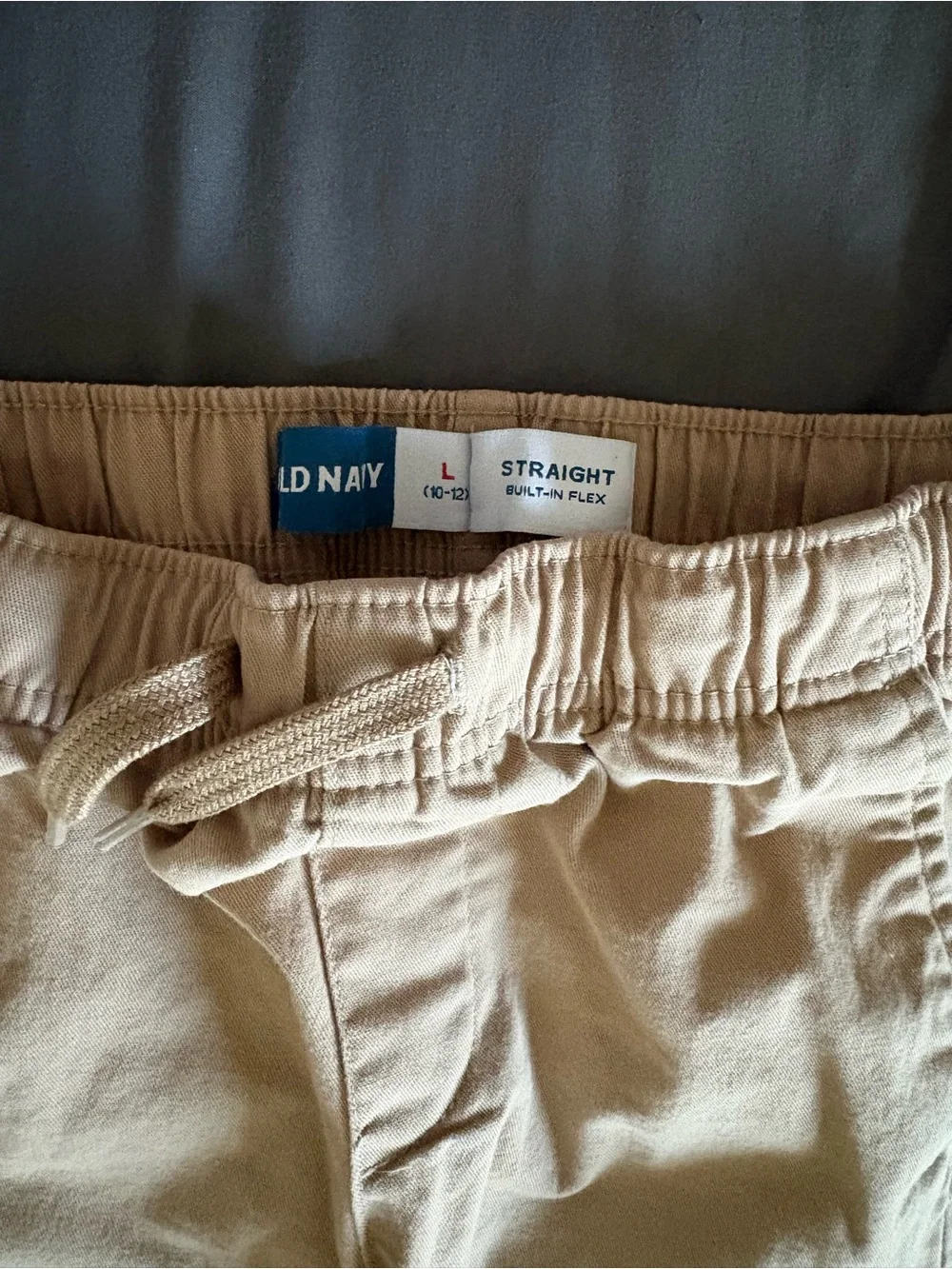 GAP pull on KHAKI PANTS x 4. Size 10